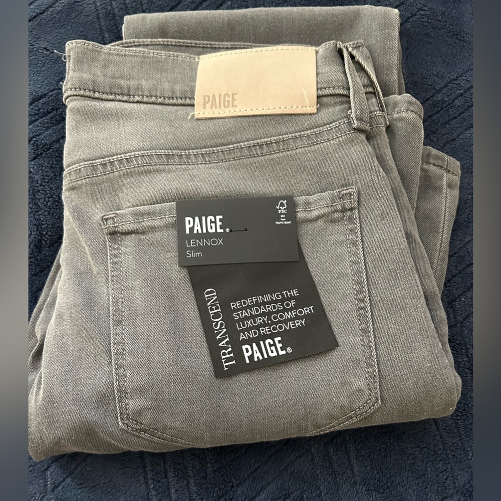 PAIGE Men's Lennox Greenwald Skinny Jeans - Picture 6 of 9